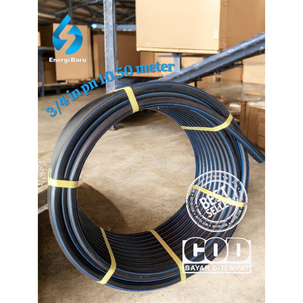 Pipa Hdpe 3/4 inch 50 Meter