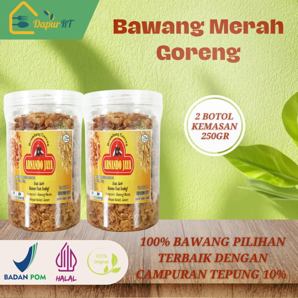 BAWANG MERAH GORENG BRAMBANG GORENG ASLI KEDIRI GURIH TANPA BAHAN PENGAWET