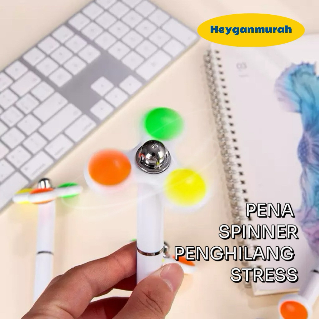 HEYGAN - Pena Spinning Anti Stress Mainan / Pulpen Mainan Spinning Anti Stress