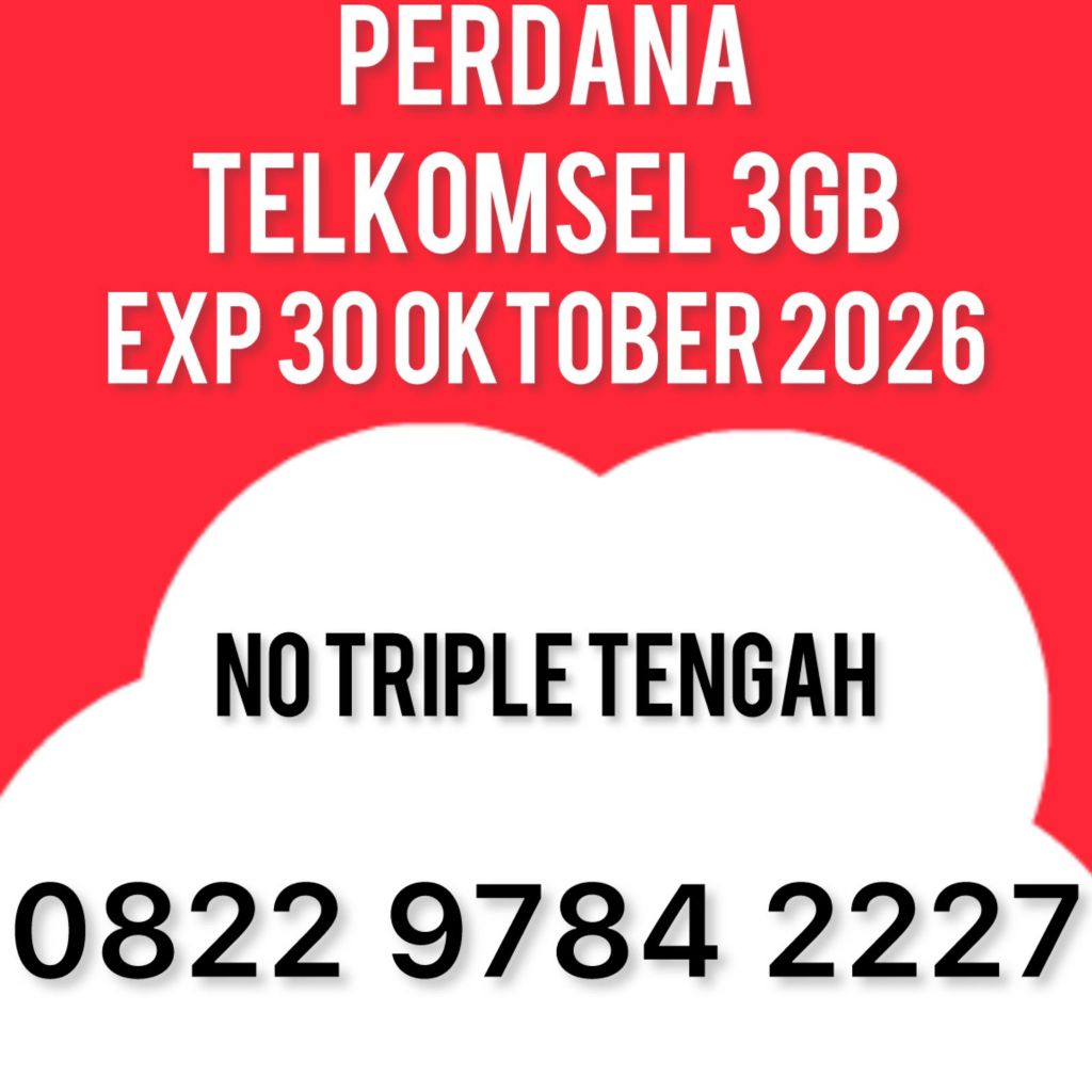 Kartu Perdana Telkomsell 3GB NO TRIPLE TENGAH