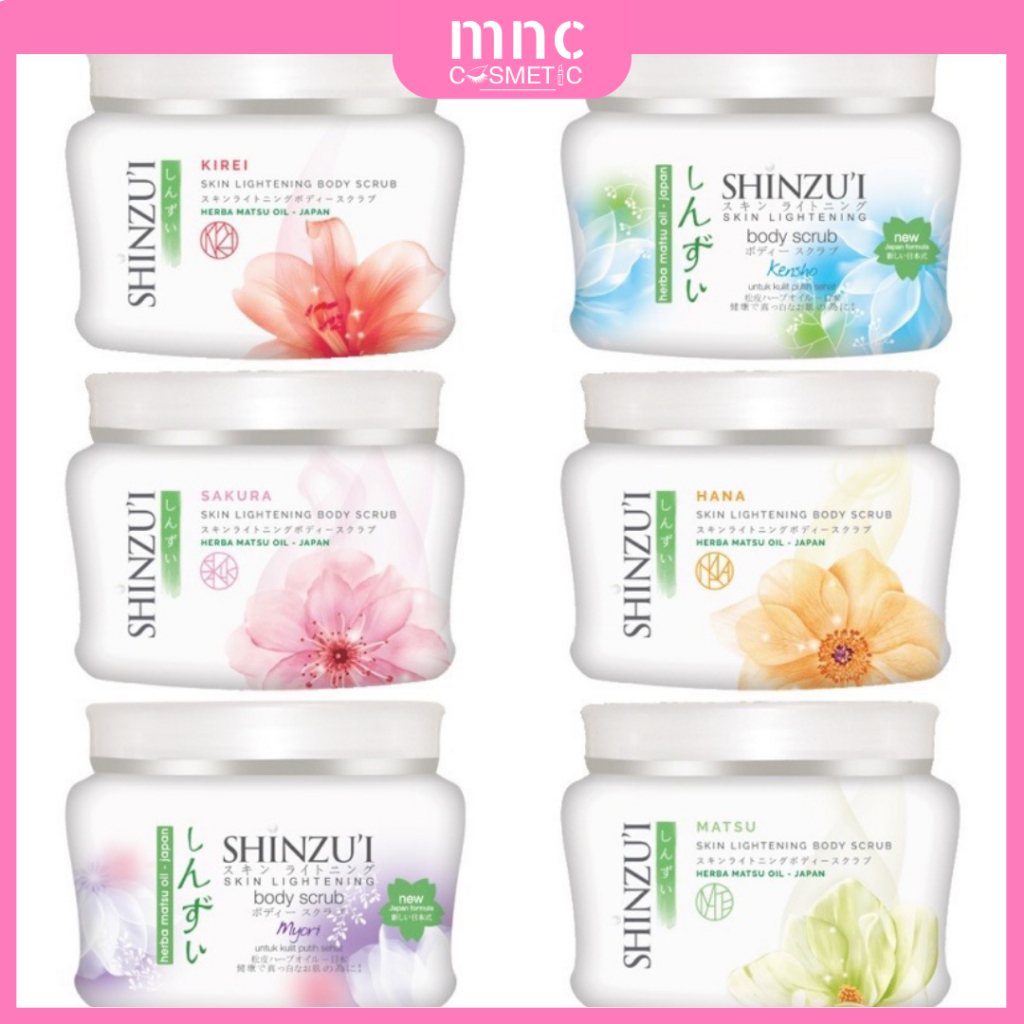 Shinzui Skin Lightening Body Scrub / LULUR SHINZUI 120gr (Kecil)