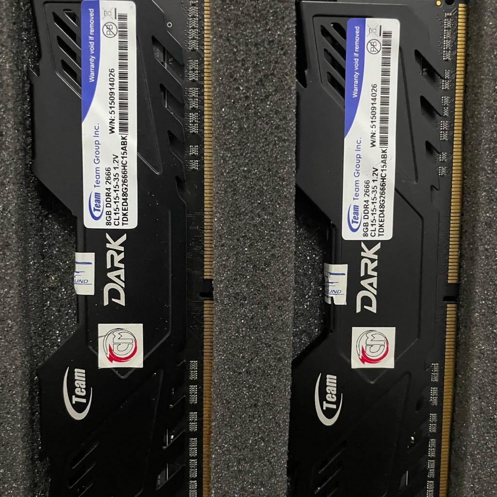 RAM TEAM DARK 16 GB DDR4 8x2 2666hz