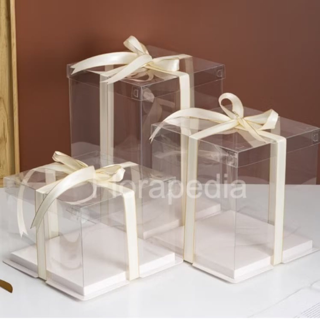 Kotak Mika Transparan Kue Box Bening