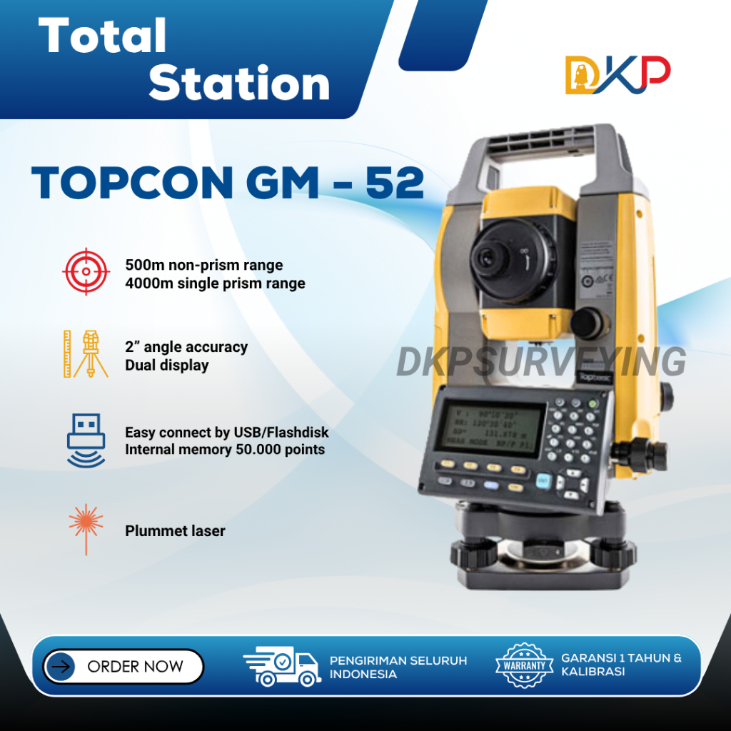 Total Station TOPCON GM-52 / TS TOPCON GM-52 Complete Set