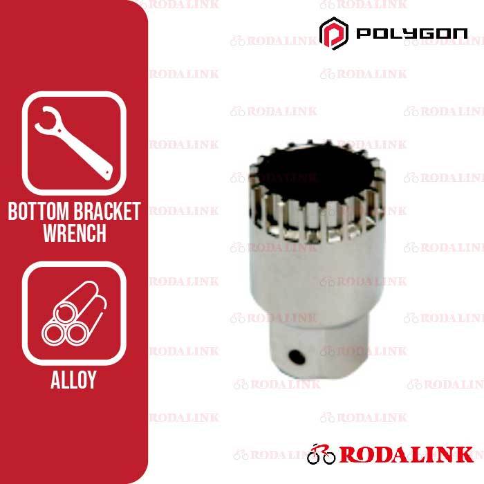Polygon Kunci Bottom Bracket Tool Sepeda – Alat Servis BB Wrench Tool untuk Perawatan Crank & BB