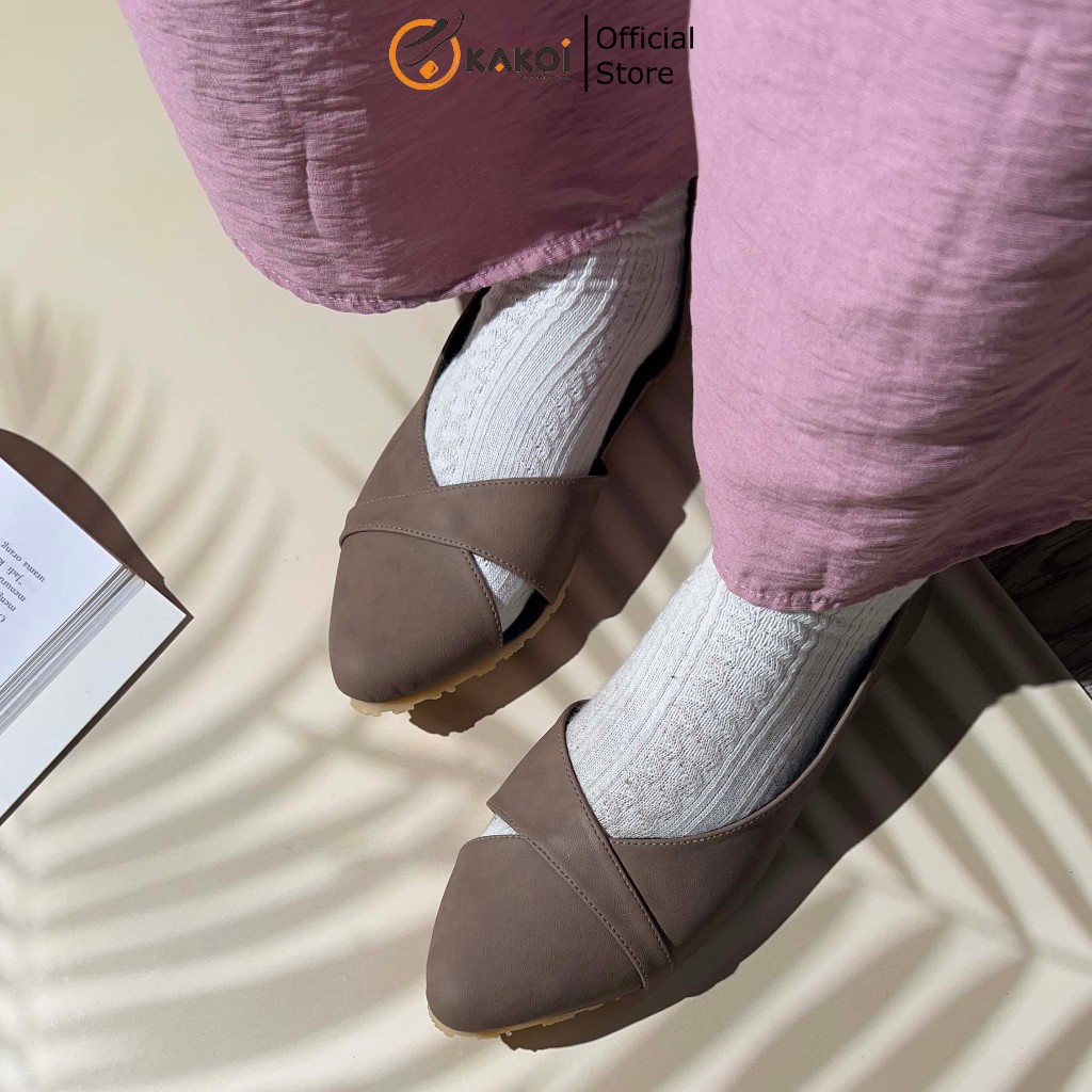 Kakoi Laven Sepatu Casual Wanita Simple Karet Flat Cocok Untuk Acara Formal Dan Informal Shoes