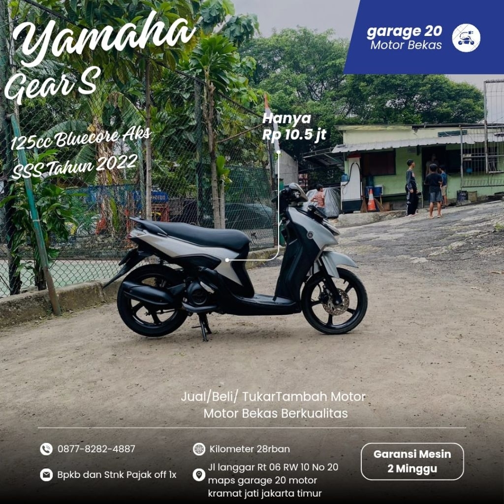 Yamaha gear S 125cc AKS SSS Bluecore fi 2022
