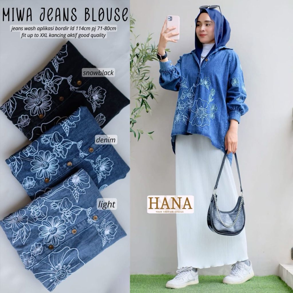 MIWA JEANS KAIRANA DANIA ALULA JULISH RAIDA MAIMOON YARUMA WILYANA BATWING SHENA SHIRT LAYRA OVER BL