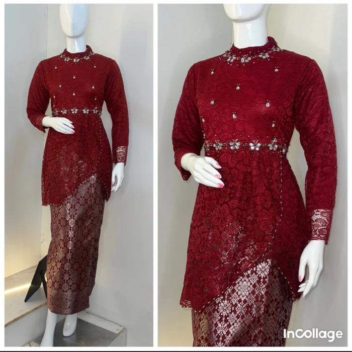 Kebaya arsila burkat payet dengan deqsein terbaru buat pesta kondangan dan wisuda cewek remaja(free 