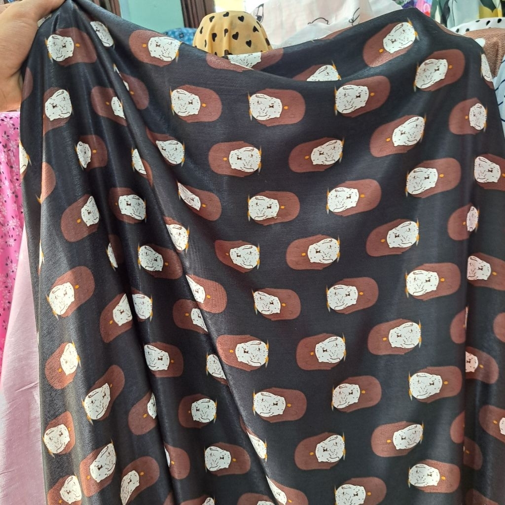 kain silk armany luxury - kain armany silk premium - kain silk luxury motif bunga [cp13]