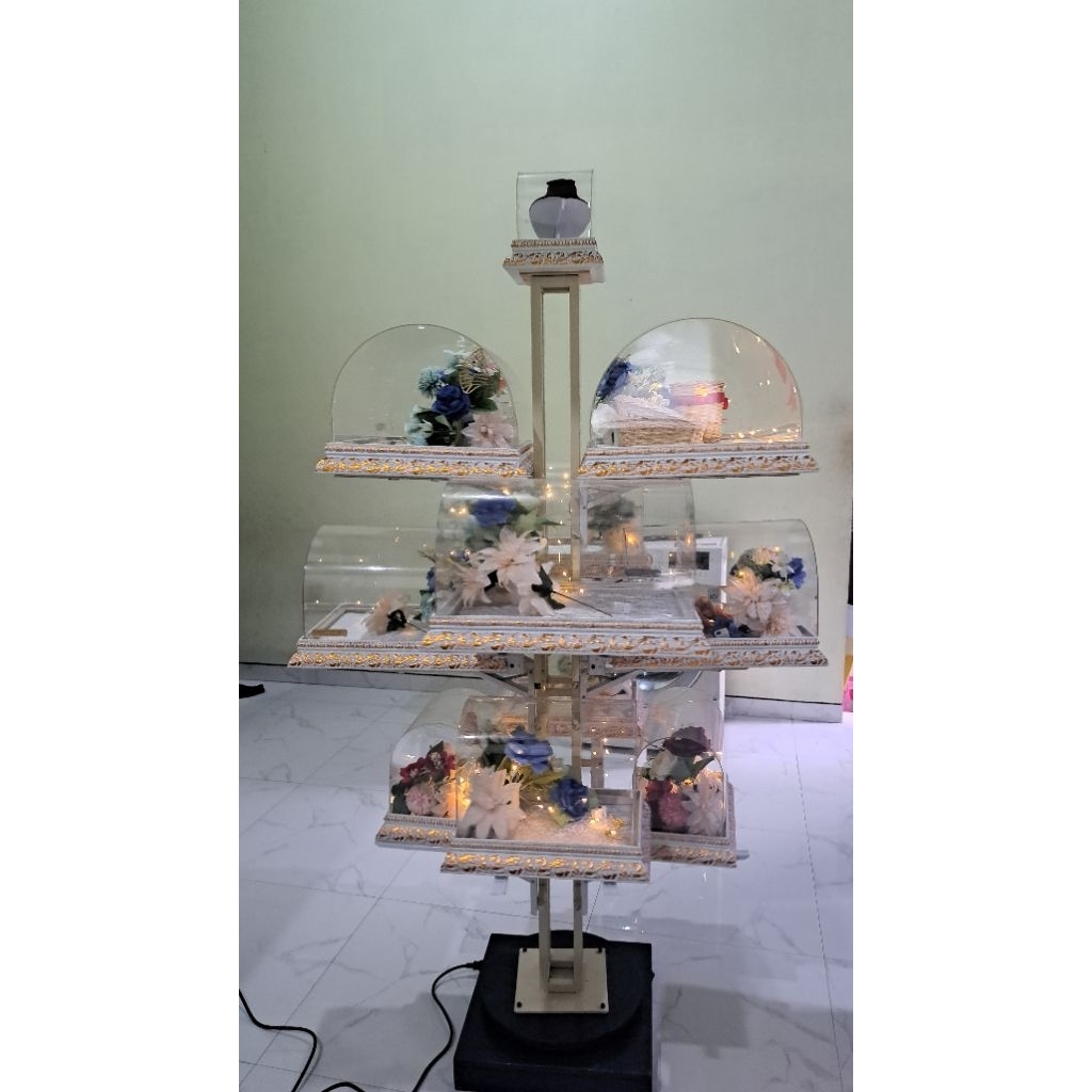 RAK BOX SESERAHAN BERPUTAR/ROTARY TRAY BOX SESERAHAN/STANDING BOX SESERAHAN