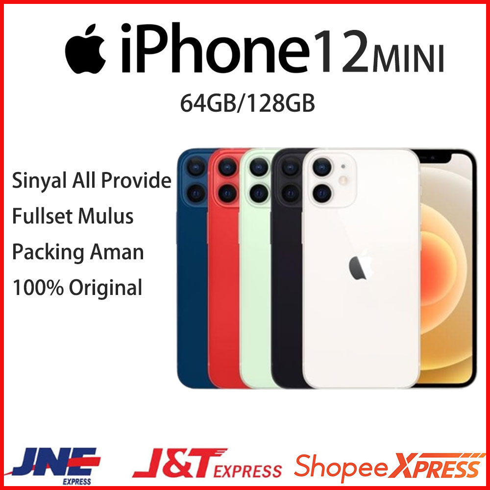 HP IPHONE12MINI 64/128GB SECOND HP12MINI BERGARANSI 1 BULAN MULUS LIKE NEWHP12/12MINI