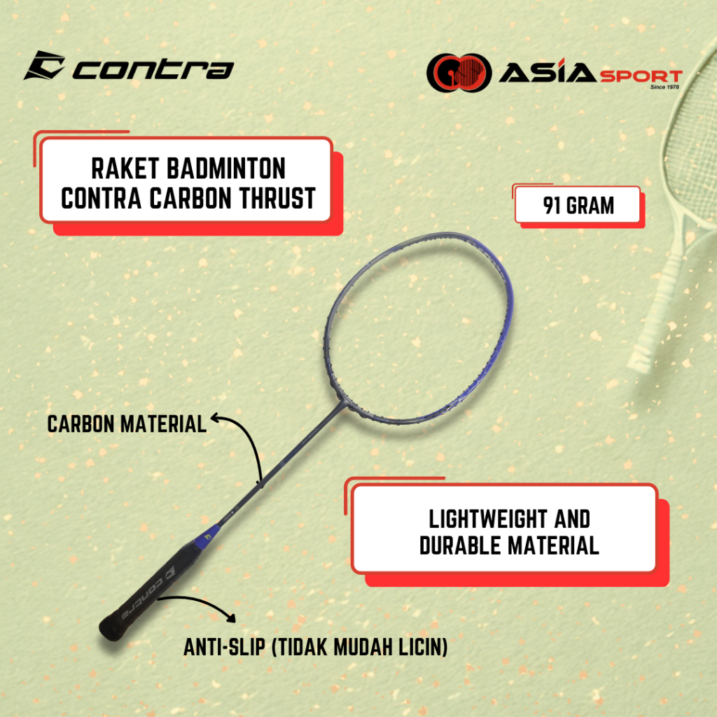 Racket Badminton Contra Carbon Thrust | Badminton | Raket Badminton
