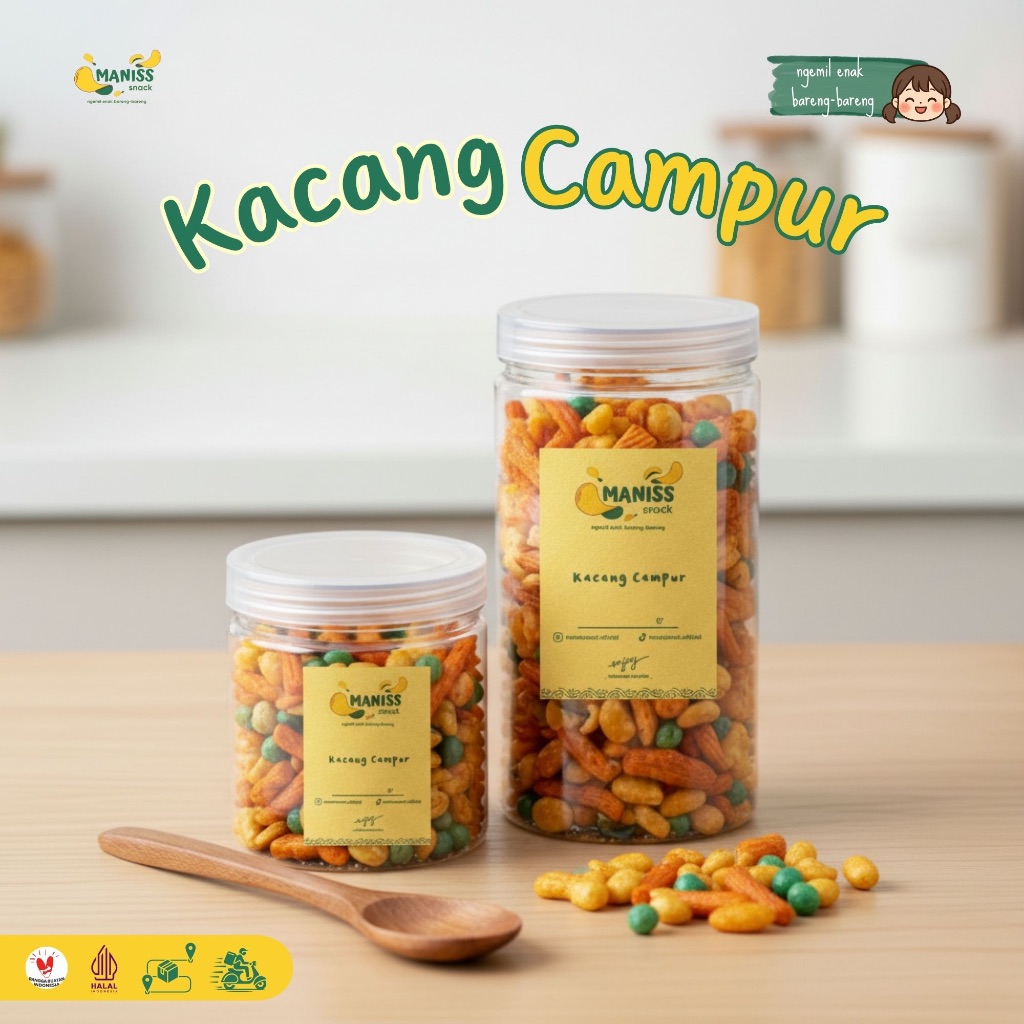 Kacang Mix | Kacang Campur | Kacang Mix Toples by Manis Snack
