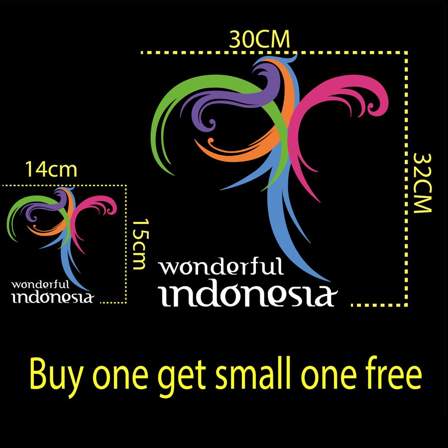 Stiker Wonderfull Pesona Indonesia