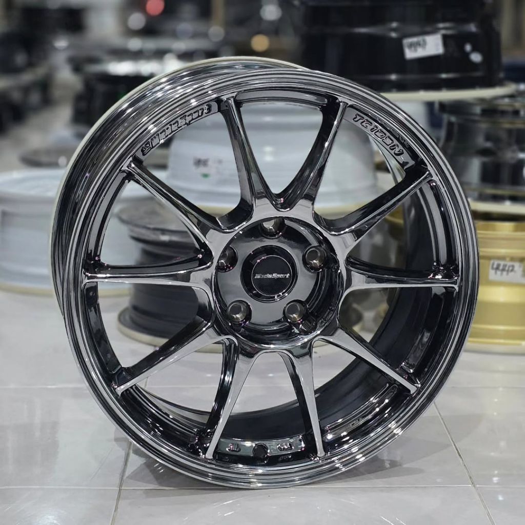velg tc105n black chrome ring 17 lebar 7,5 pcd 5x114,3 velg mobil r17 untuk mobil mobil creta kona s