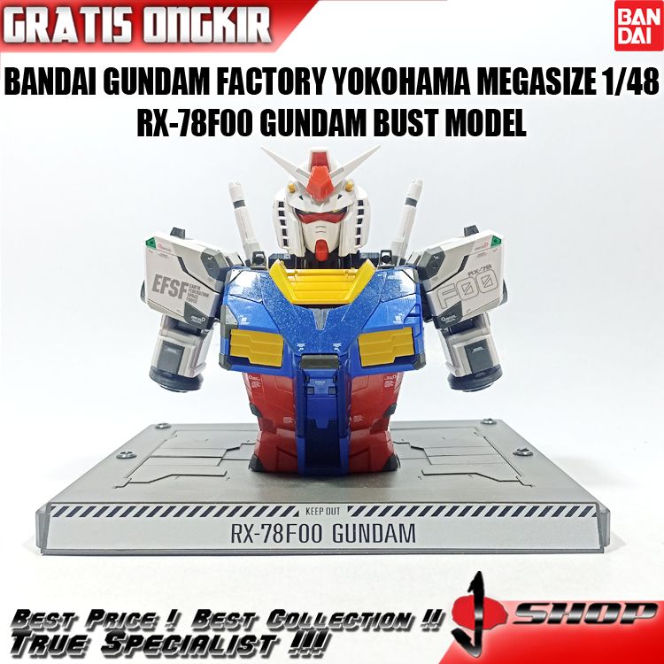 BANDAI GUNDAM FACTORY YOKOHAMA MEGASIZE 1/48 RX-78F00 GUNDAM BUST MODEL MGSZ15