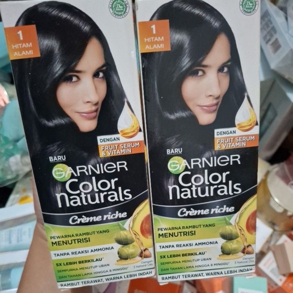 Garnier color natural pewarna rambut box