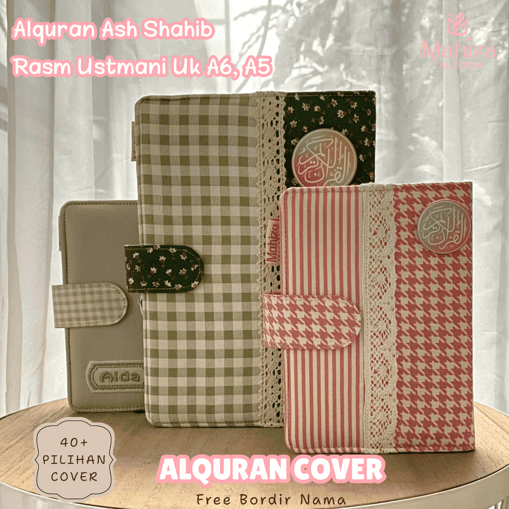 Quran Sampul Mushaf Ash Shahib Khat Rasm Utsmani Waqaf Ibtida Terjemah