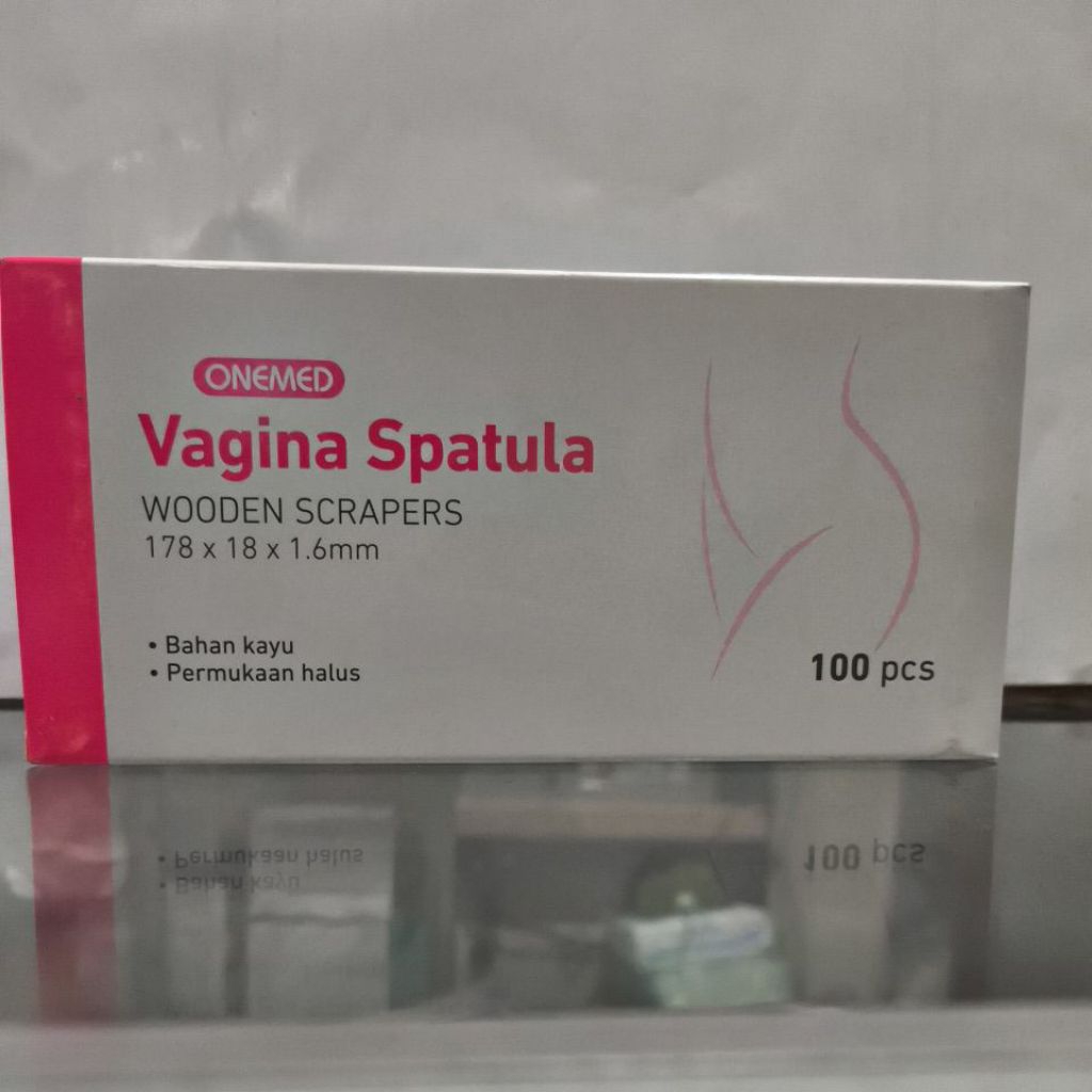 Spatula vagina kayu/ spatula ayre kayu one med isi 100