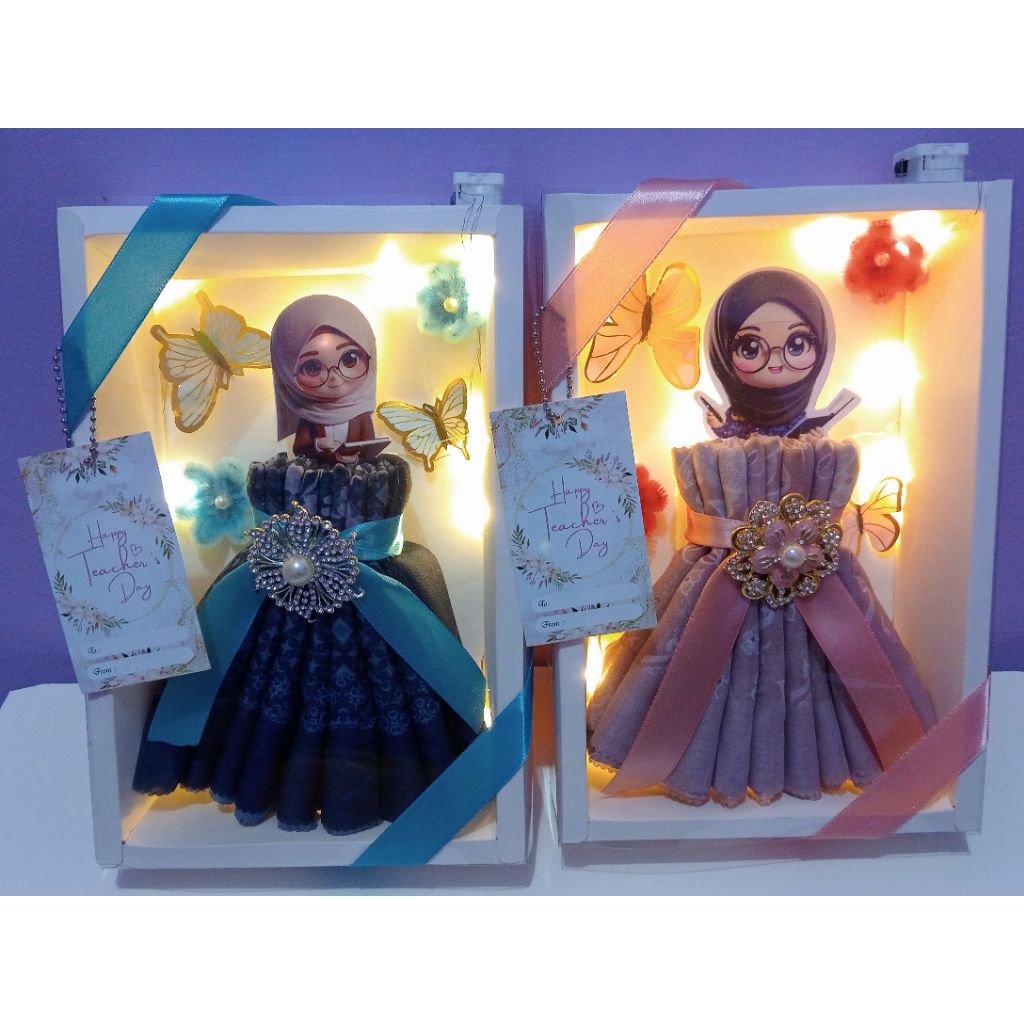 gift box kerudung segiempat untuk hari guru/ gift box hari guru/ kado hari guru/ hadiah untuk hari g