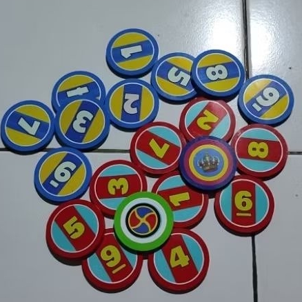 biji karambol akrilik 4 mm diameter 6,5 CM