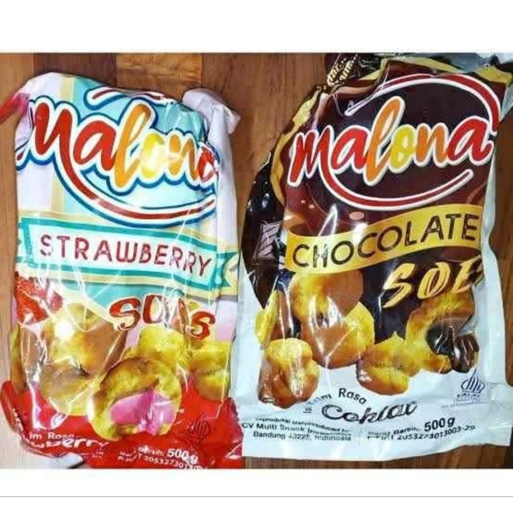 Soes Malona rasa Coklat 500gr