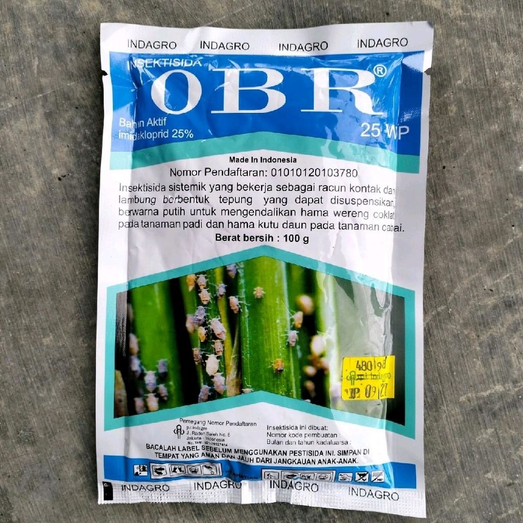Insektisida OBR 25 WP Kemasan 100 Gram