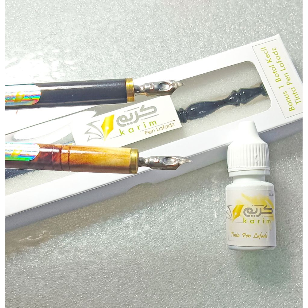 Pena khat / pena Kaligrafi/ pena besi kaligrafi , pen Tutul Lafadz 0,8mm,1mm