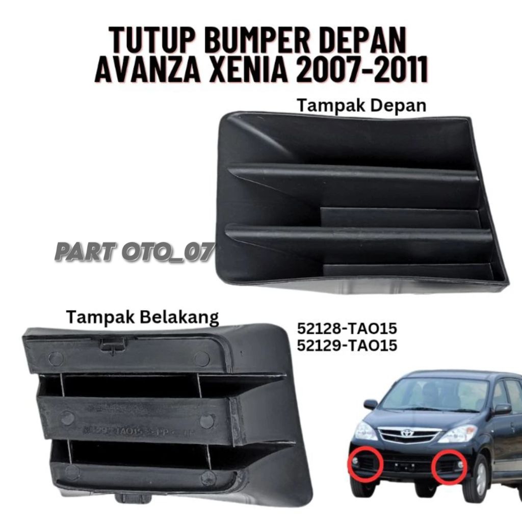 TUTUP BUMPER DEPAN AVANZA / XENIA OLD 2007 - 2011 KISI GRILL BUMPER DEPAN AVANZA XENIA LAMA