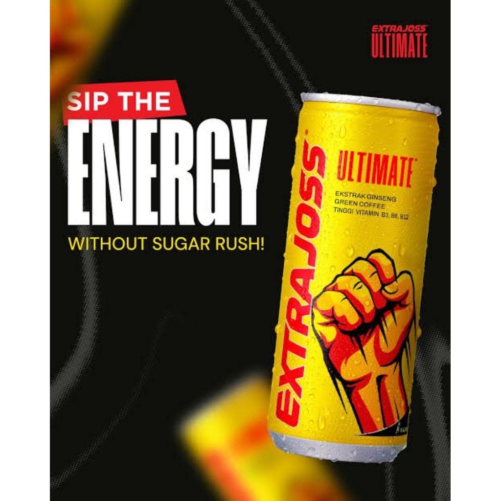 Extra Joss Ultimate - Energy Drink, Green Coffee, dan Less Sugar FREE Carabiner
