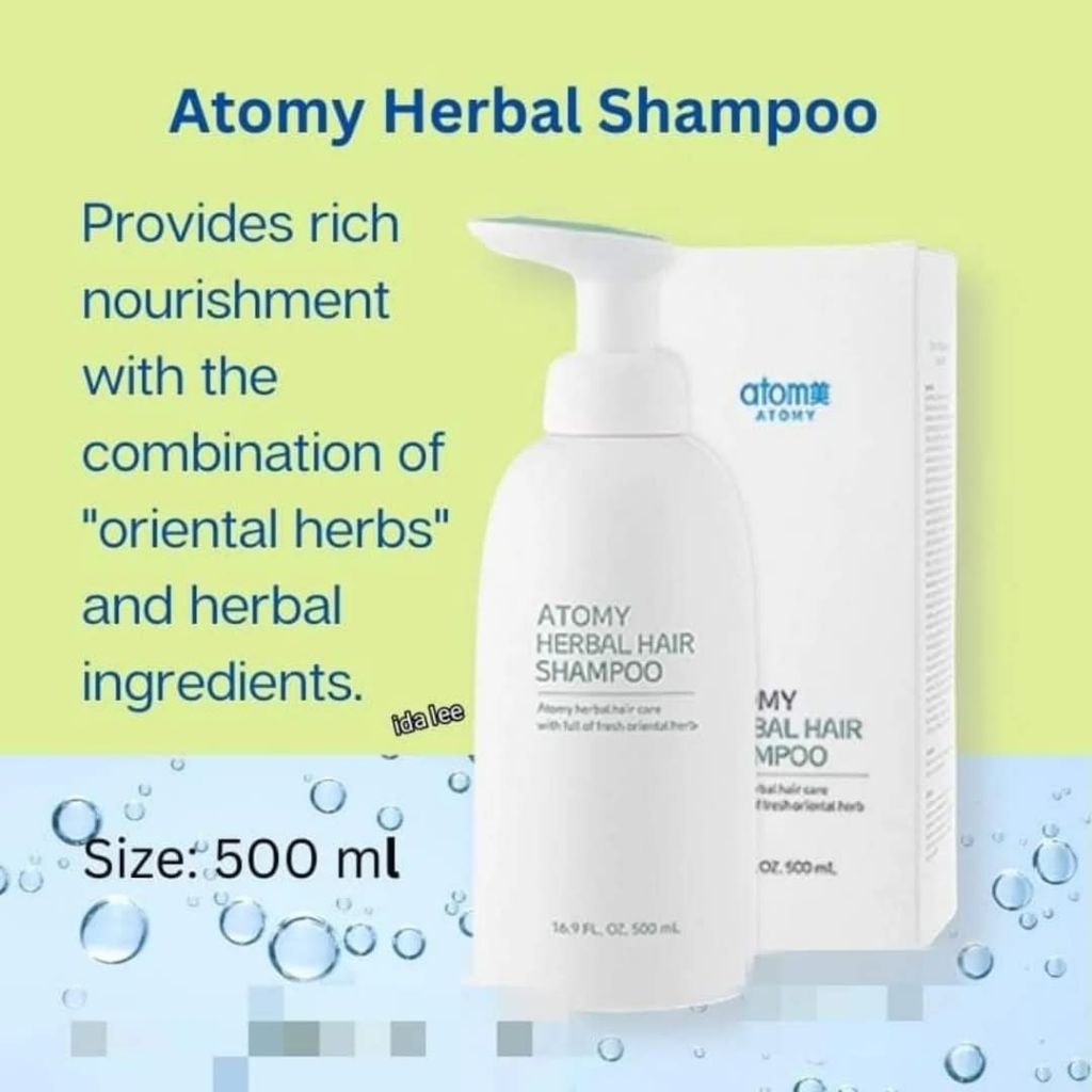 ATOMY HERBAL SHAMPO UNTUK RAMBUT RONTOK 500ML ORI
