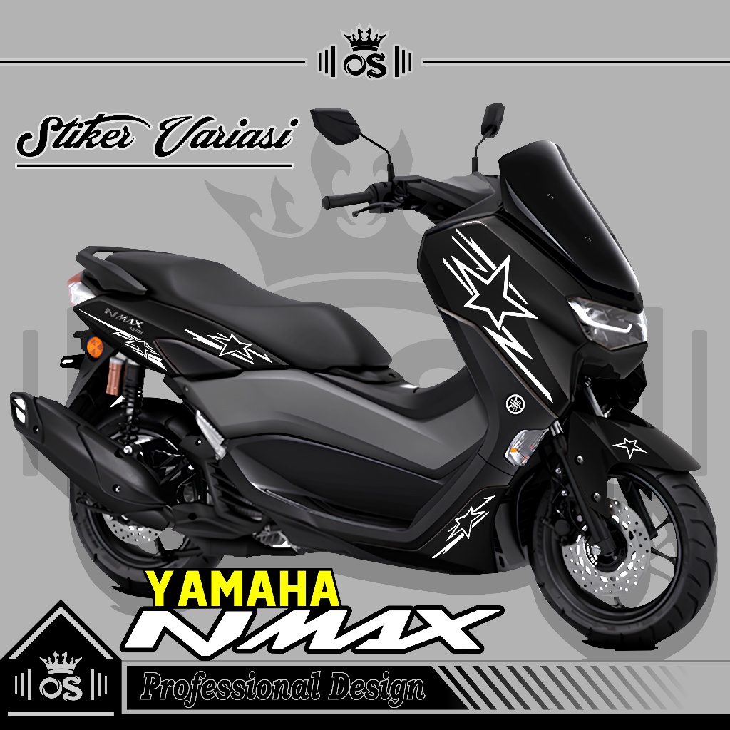 STRIPING NMAX NEW 2020-2024 / MTF 2 / CUTTING STIKER NMAX NEW /  STICKER YAMAHA NMAX  / SIMPLE