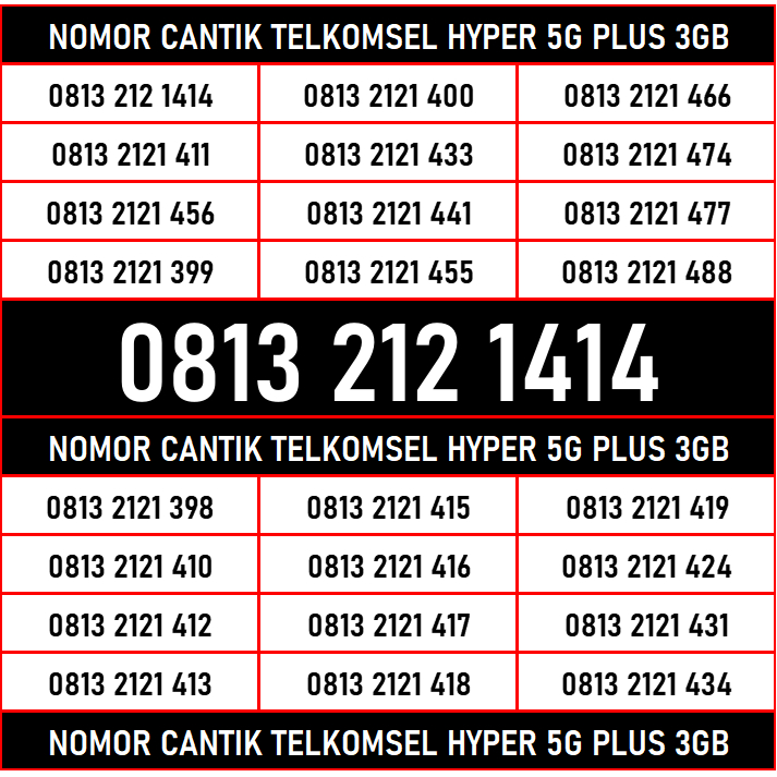 K13 Kartu Perdana Nomor Cantik Telkomsel Simpati 3GB 5G