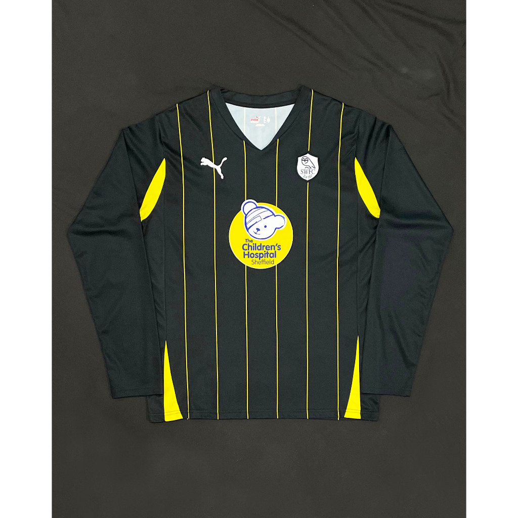 Long Sleeve Original Puma Sheffield Wednesday Away Kit 2010 2011 Jersey Bola Vintage