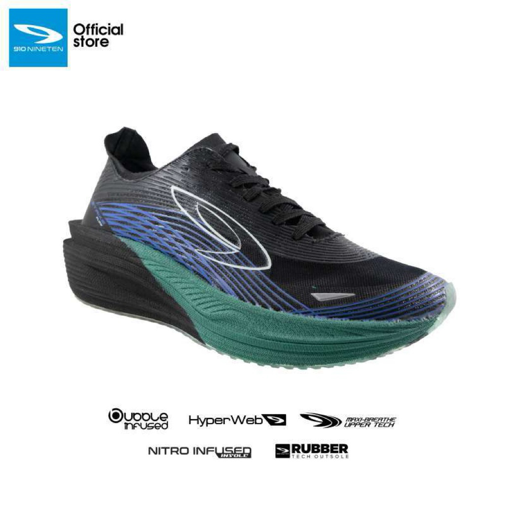 910shoes Haze 2.0 hitam/hijau