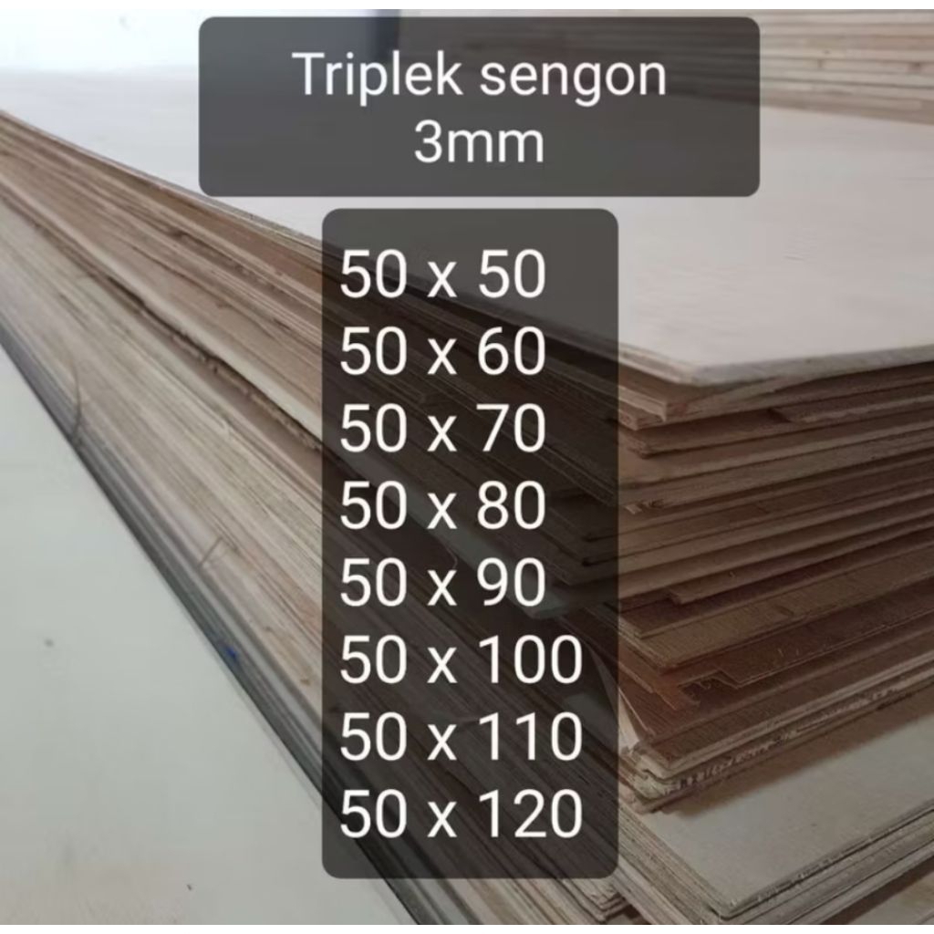 Triplek Sengon 3 MM Plywood Multiplek halus 2 sisi
