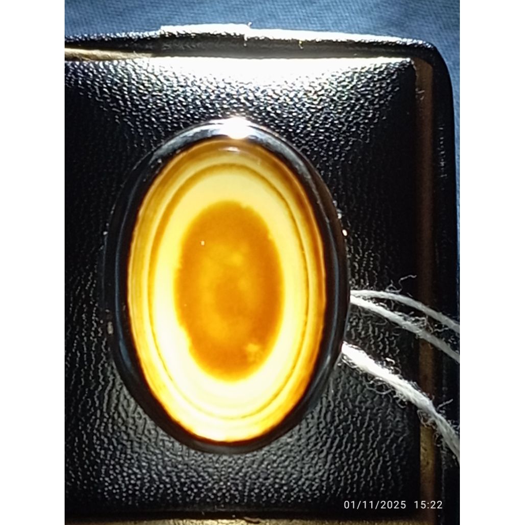 Langka (Rare Item) Istimewa Cincin Mata Batu Permata/Batu Mulia/Batu Akik Premium Natural Agate Puse