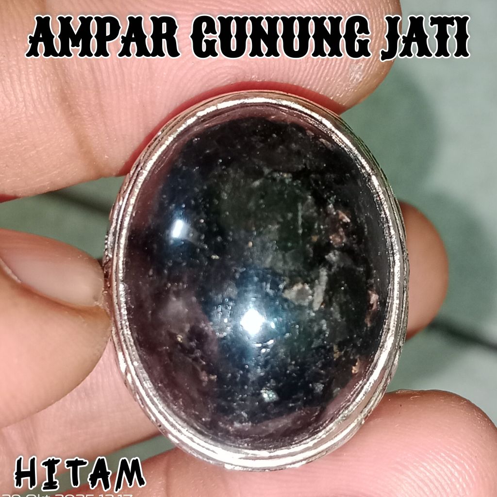 BATU AKIK AMPAR JATI HITAM GUNUNG JATI CIREBON