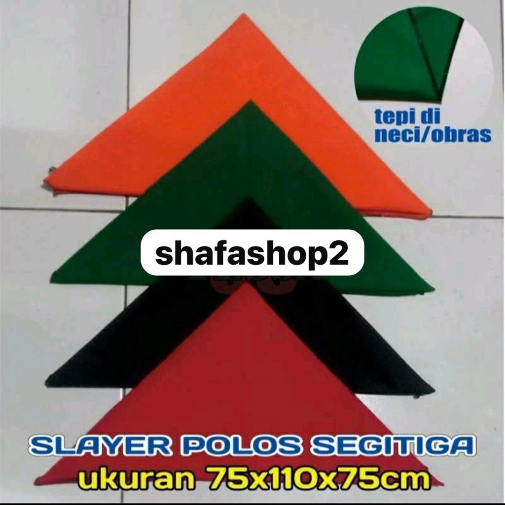 syal dewasa slyer segitiga syal polos dewasa
