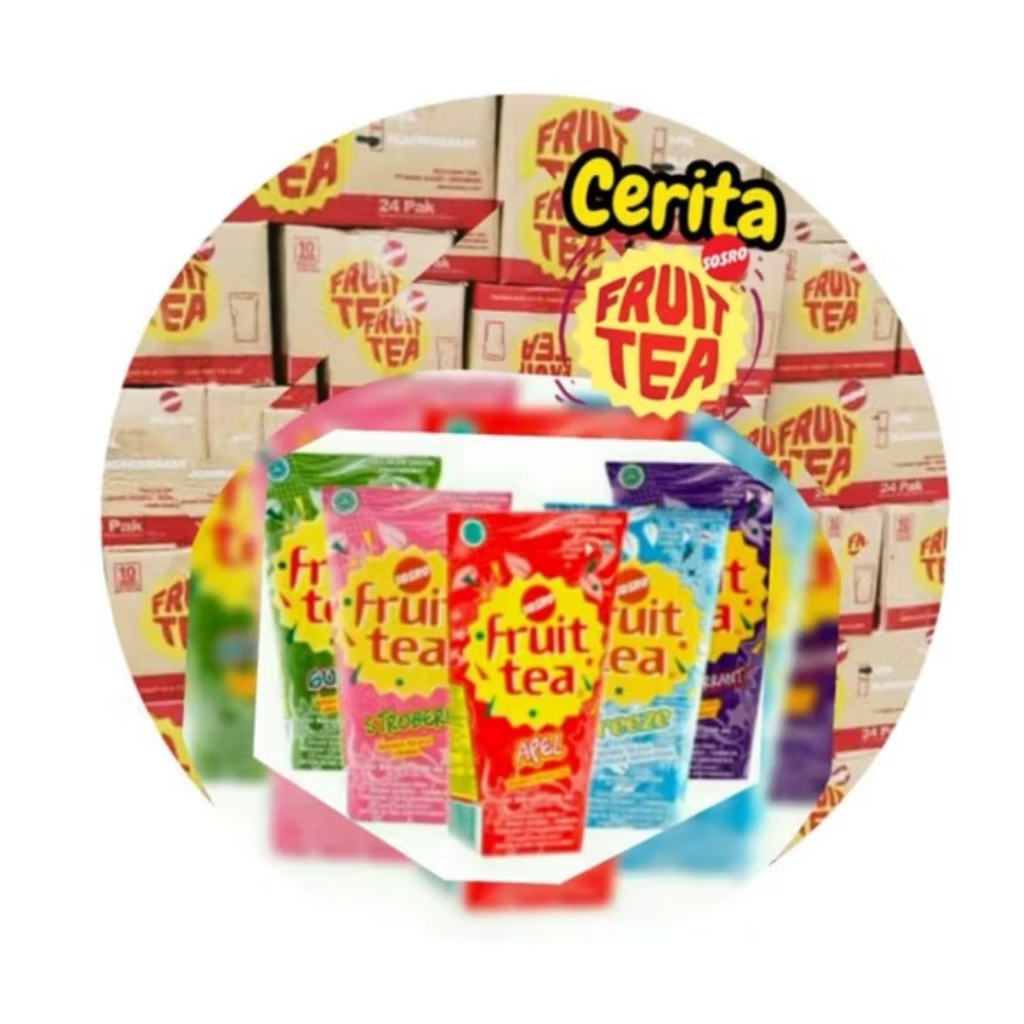 fruit tea minuman teh Sosro 200ml kotak minOr tiga