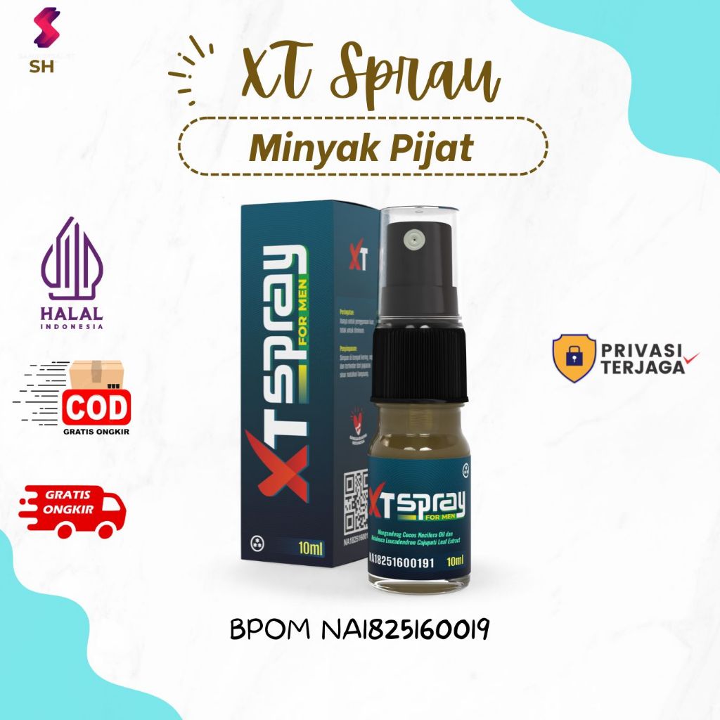 XT Spray Herba Oil Minyak Pijat Tahan Lama
