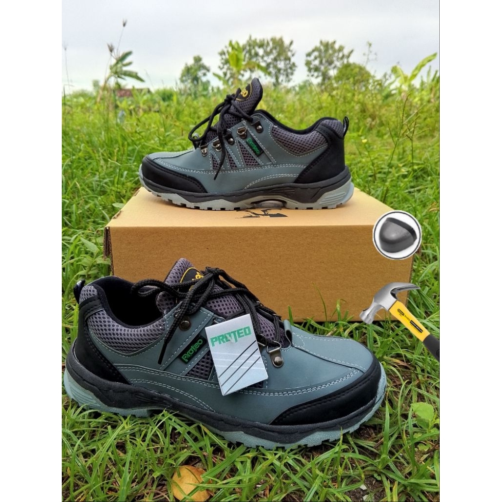 Sepatu Safety Proyek Pendek Ujung Besi Septy Lapangan