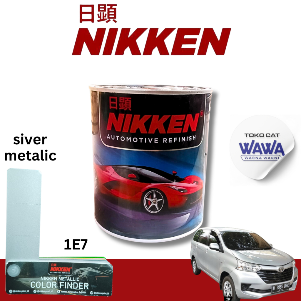 Cat duco NIKKEN Silver 1E7 silver toyota avanza-xenia 1kg/ecer