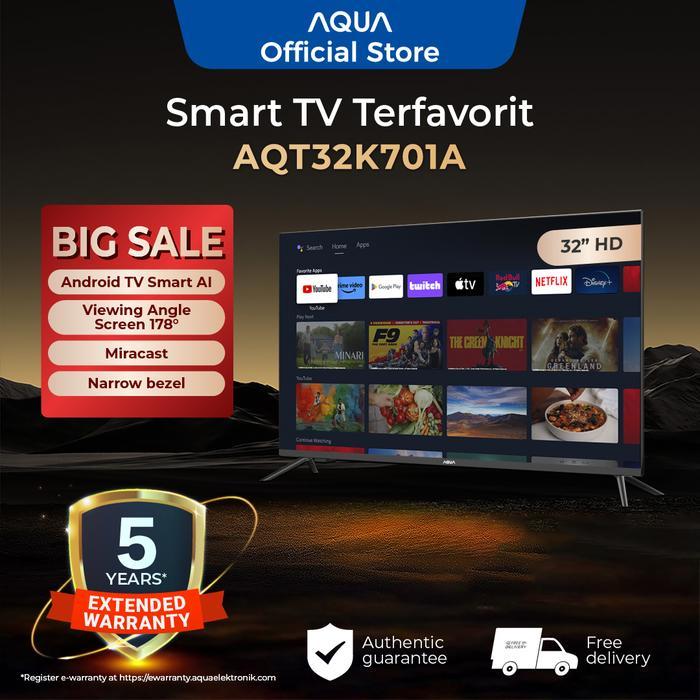 Aqua TV - 32 Inch HD, Digital, Android Smart TV AQT32K701A