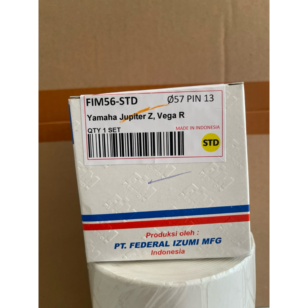 PISTON KIT FIM56 PIN13 (57,58,59MM) JUPITER Z,VEGA R