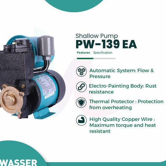 Pompa Air Otomatis Wasser - (PW-139EA)