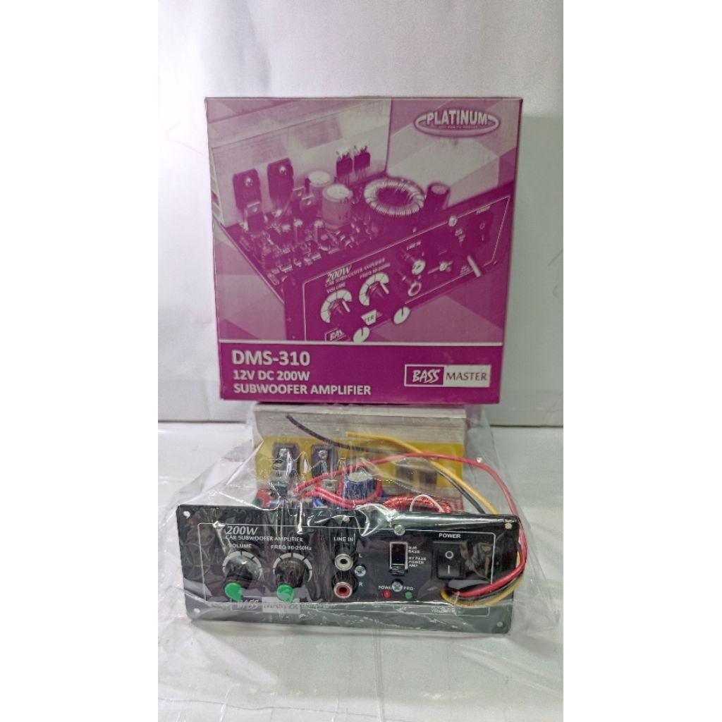 PLATINUM DMS-310 KIT POWER AMPLIFIER SUBWOOFER MONOBLOK MOBIL
