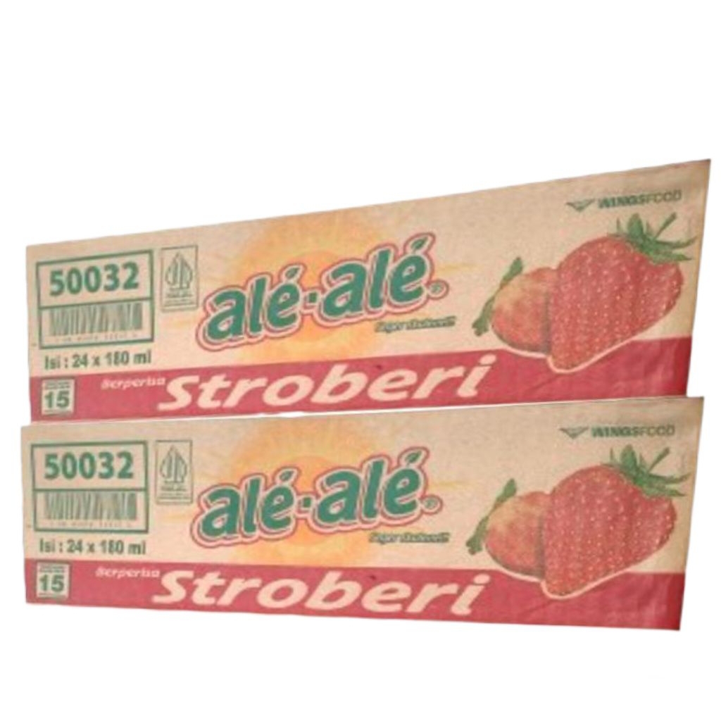 Ale Ale Stroberi 180Ml 1 Dus, Ale Ale Jeruk 180Ml 1 Dus, Ale Ale Anggur 180Ml 1 Dus