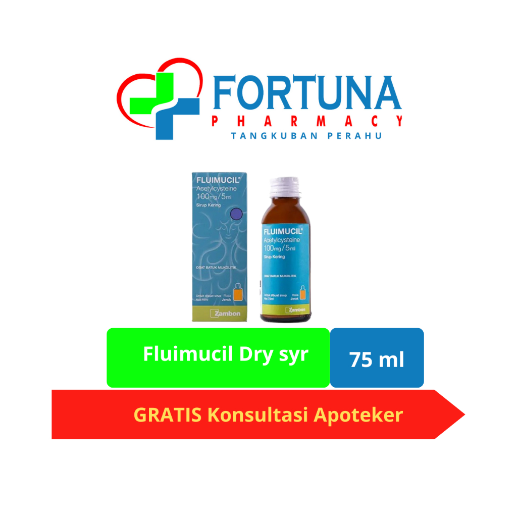 Fluimucil Dry syr 75ml